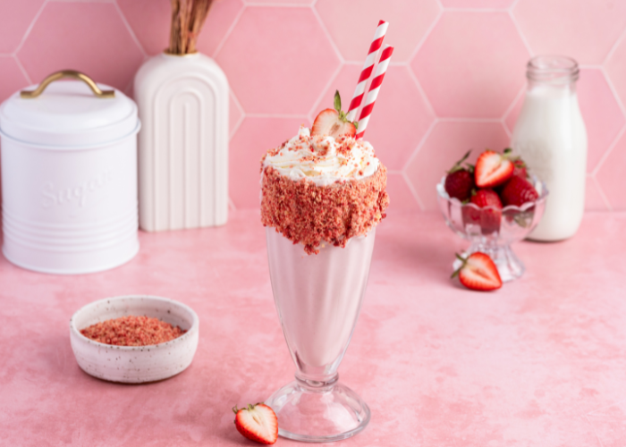Strawberry Shortcake Milkshake Featured Image